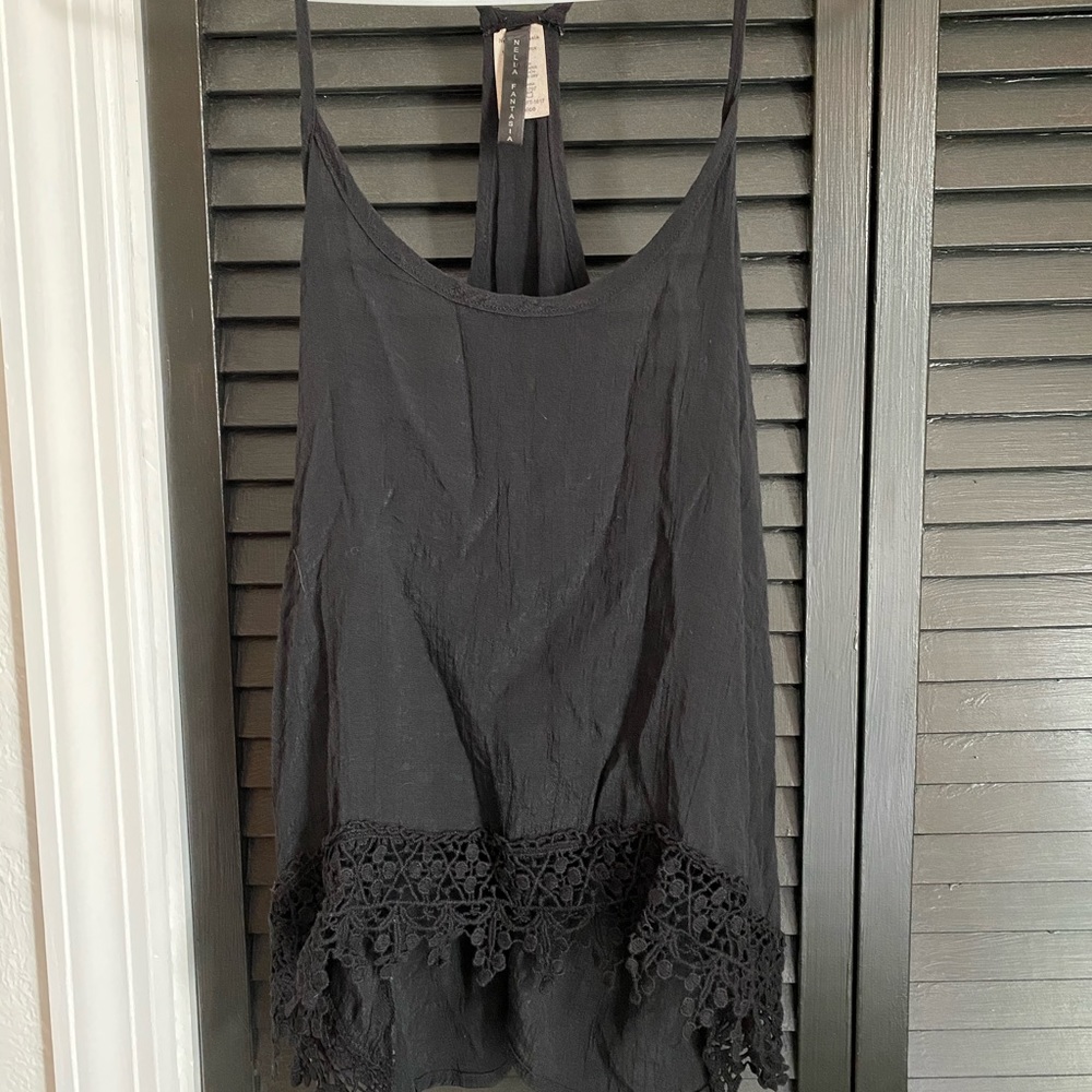 Black Racerback Tank Top